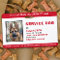 Personalized Red White Service Dog Photo ID Badge