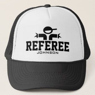 Personalized referee hat for official sports teams