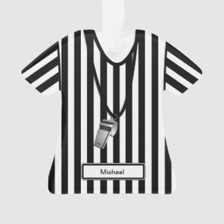 Personalized Referee with Whistle Ornament
