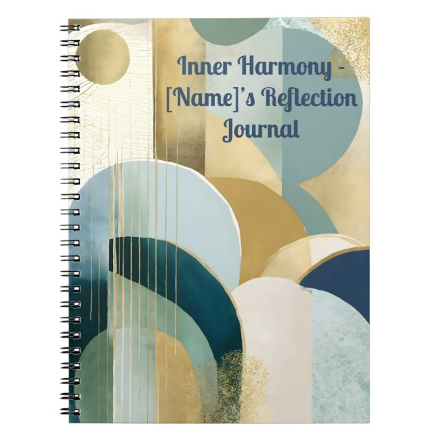 Personalized Reflection Journal - 'Inner Harmony'  (Front)