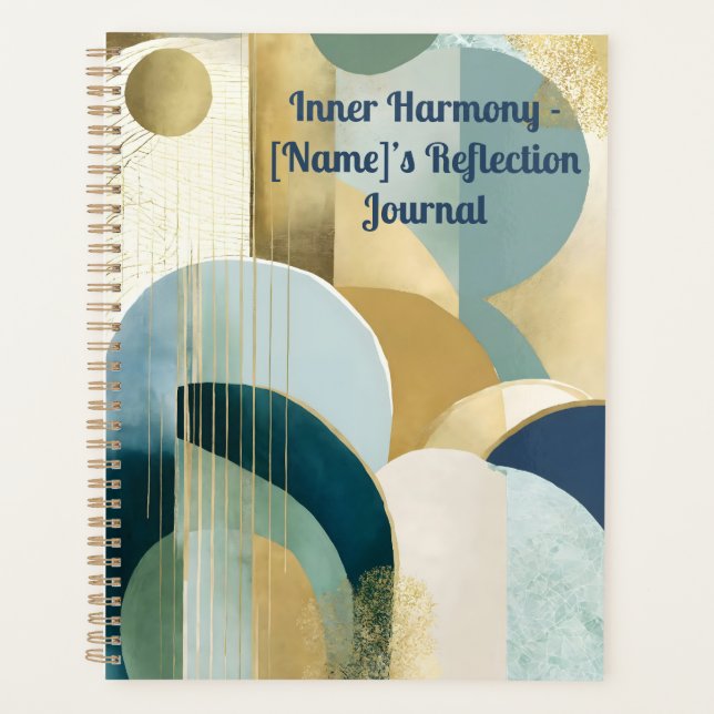 Personalized Reflection Journal - 'Inner Harmony'  Planner (Front)