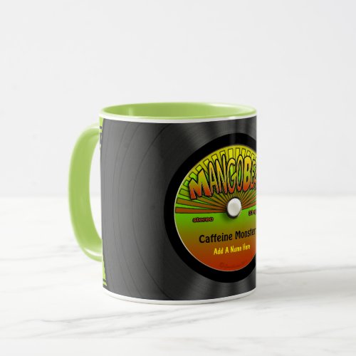 Personalized Reggae Vinyl Record Mug