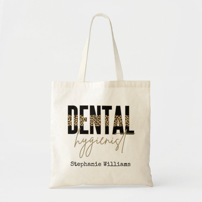 Personalized Registered Dental Hygienist RDH Tote Bag (Front)