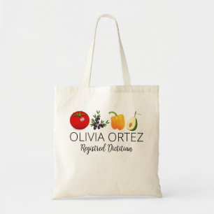 Personalized Registered Dietitian Gift, Custom Nut Tote Bag