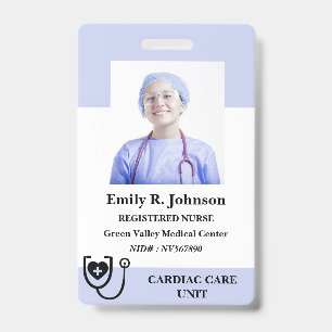 Personalized Registered Nurse ID Badge