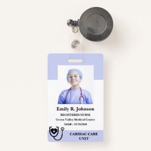 Personalized Registered  Nurse ID Badge