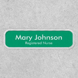 Personalized Registered Nurse Name Tag Patch