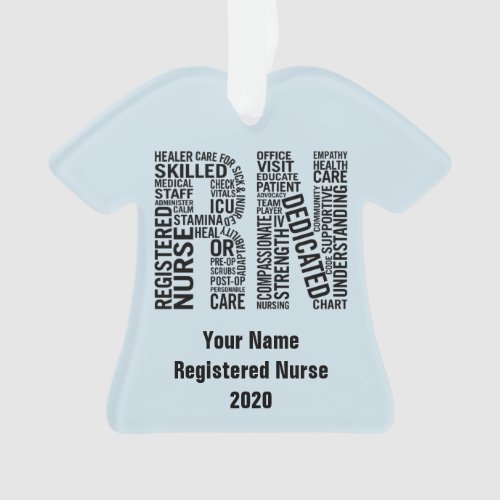 Personalized Registered Nurse RN Ornament