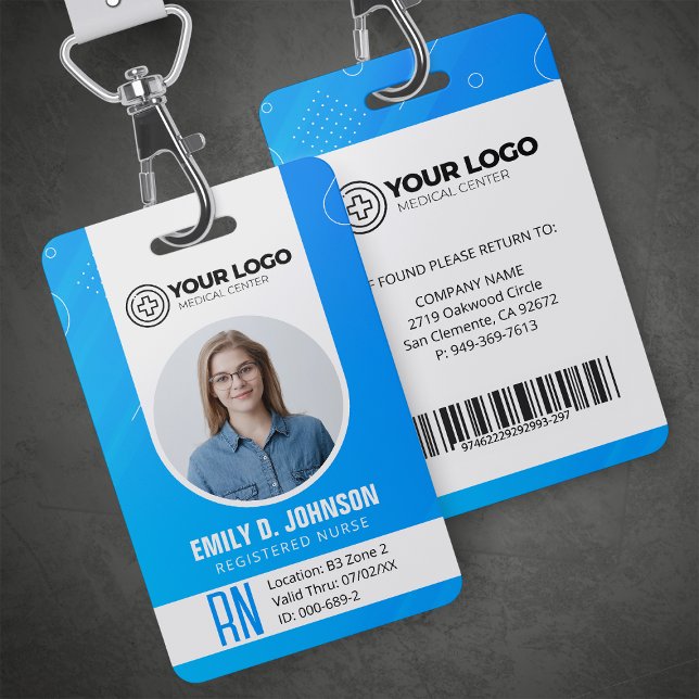 Personalized Registered Nurse RN Photo Badge (Creator Uploaded)