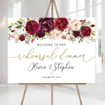 Personalized Rehearsal Dinner Sign, Wedding Rehear