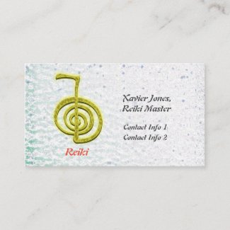 Personalized Reiki Master business cards