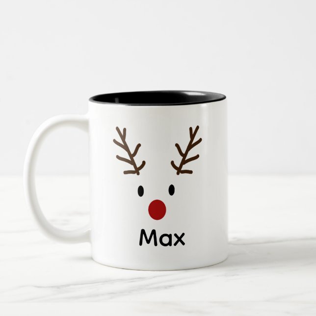 Personalized Reindeer Mug (Left)