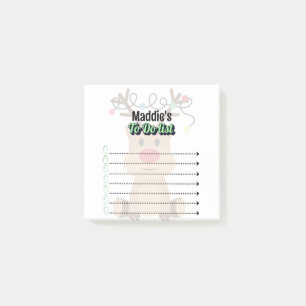 Personalized Reindeer To-do list Post-it Notes