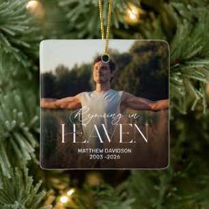 Personalized Rejoicing in Heaven Memorial Ornament