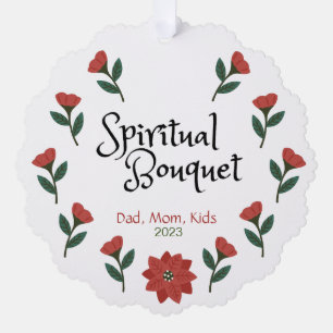 Personalized Religious Christmas Ornament Card