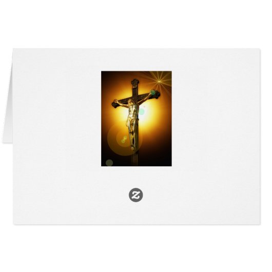 Personalized Religious Easter Card (Back Horizontal)