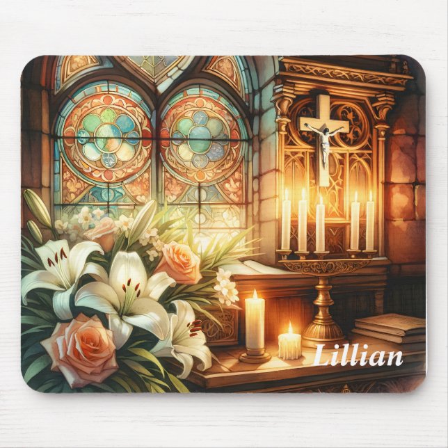 Personalized Religious Mouse Pad (Front)