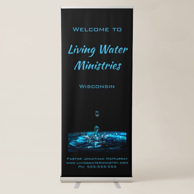 Personalized Religious Welcome Banner  (Front)