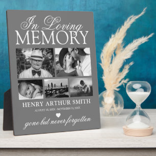 Personalized Remembrance 5 Photo Plaque