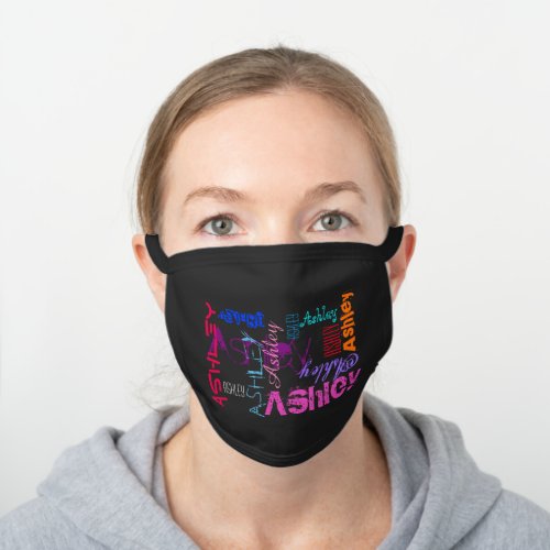 Personalized Repeating name 6 letters C Face Mask