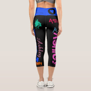 Personalized Repeating name 6 letters HWC Leggings