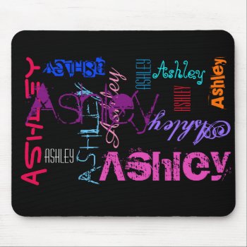 Personalized Repeating Name 6 Letters Mousepad by plurals at Zazzle