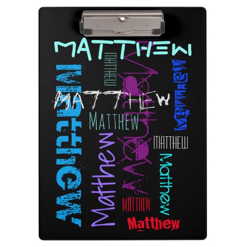 Personalized repeating name 7 letters Clipboard