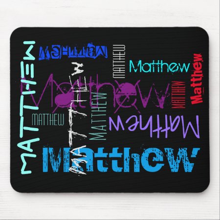 Personalized Repeating Name 7 Letters Mousepad