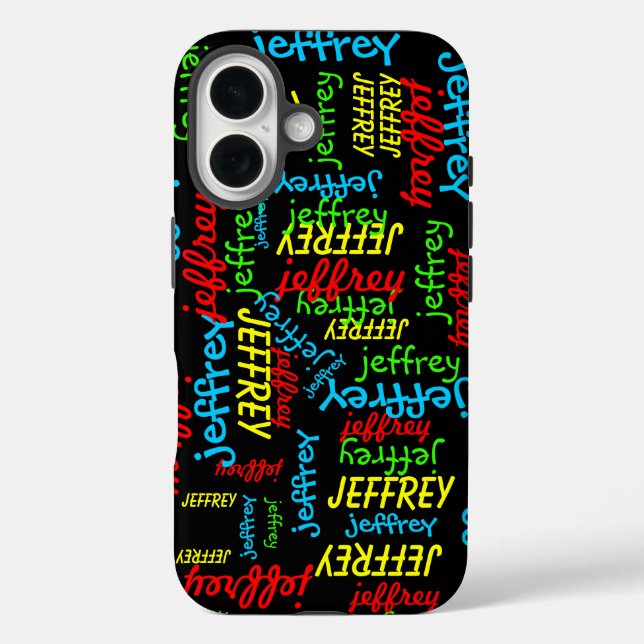 Personalized Repeating Names Case-Mate iPhone Case (Back)