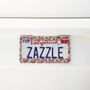 Personalized Repeating Photo Custom License Plate Frame