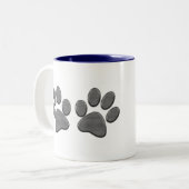 Personalized Rescue Dog Dad Gifts Dog Paws MUG (Front Left)