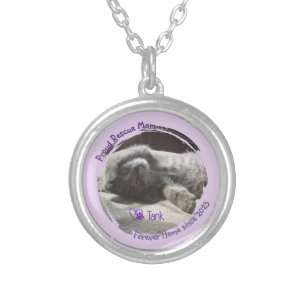Personalized Rescue Mom Pet Adoption Necklace