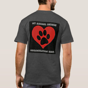 PERSONALIZED RESCUE ORGANIZATION LOGO PAW PRINT T-Shirt