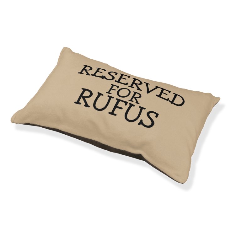 Personalized Reserved For Add Pets Name Pet Bed Zazzle