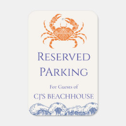 Personalized Reserved Parking Metal Sign
