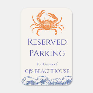 Personalized Reserved Parking Metal Sign