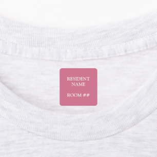 Personalized Residential Home Pink Stick On Labels