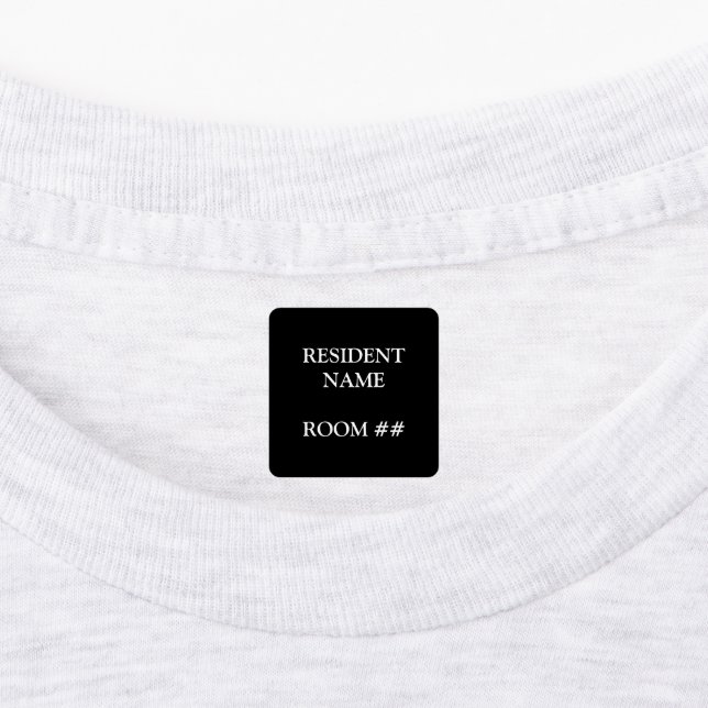 Personalized Residential Home Stick On Clothing Labels (Affixed)