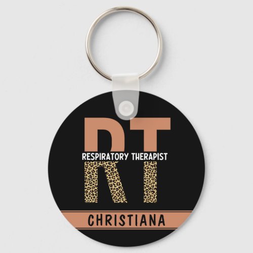Personalized Respiratory Therapist RT Gift Keychain