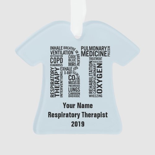 Personalized Respiratory Therapist RT Ornament