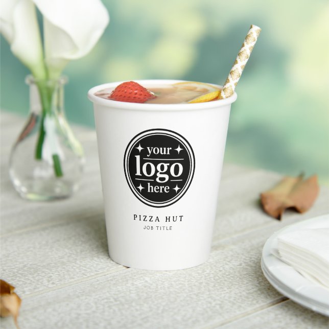 Personalized Restaurant Logo Paper Cup  (Insitu)