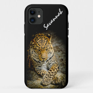 Personalized Resting Leopard iPhone 5 or 5S Case