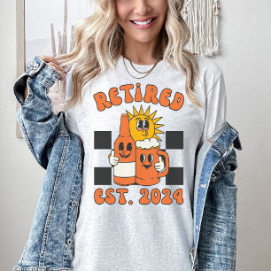 Personalized Retired 2024 Shirt Retro Retirement