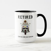 Personalized Retired Motorcycle Police Officer