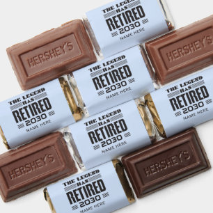 Personalized Retired Police Officer Retirement Hershey's Miniatures