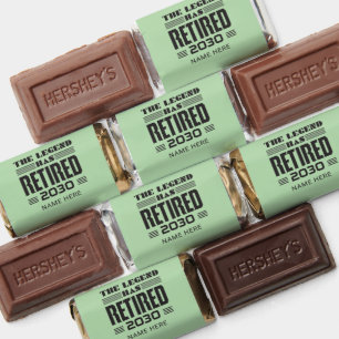 Personalized Retired Police Officer Retirement Hershey's Miniatures