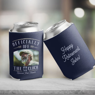 Personalized Retiree Party Favor Retirement Photo  Can Cooler