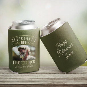 Personalized Retiree Party Favor Retirement Photo  Can Cooler