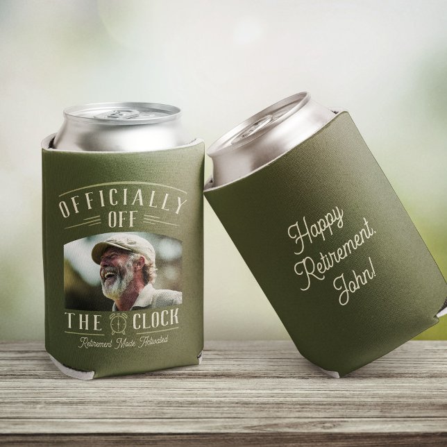 Personalized Retiree Party Favor Retirement Photo  Can Cooler (Creator Uploaded)