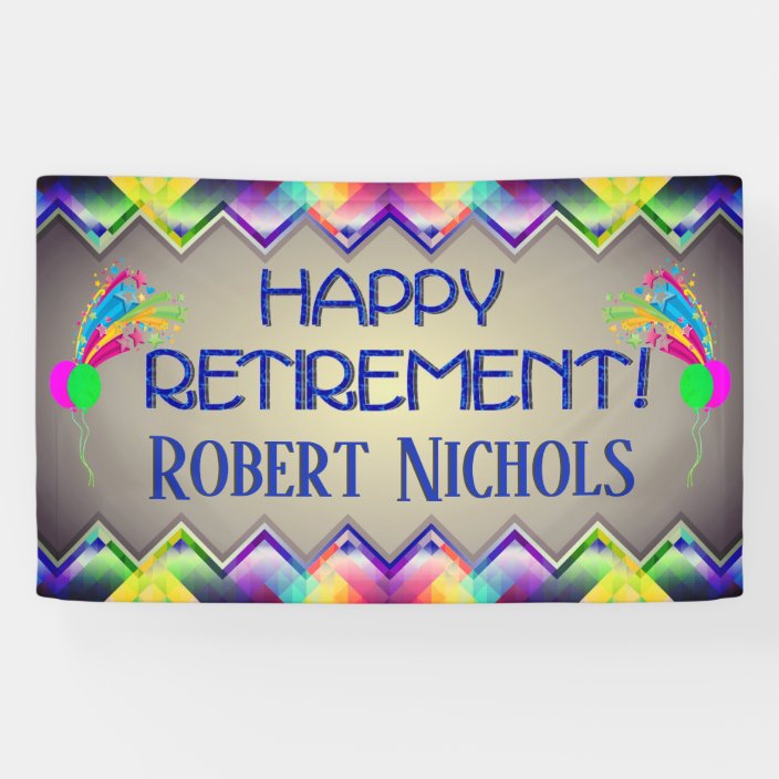 Personalized Retirement Banner | Zazzle.com